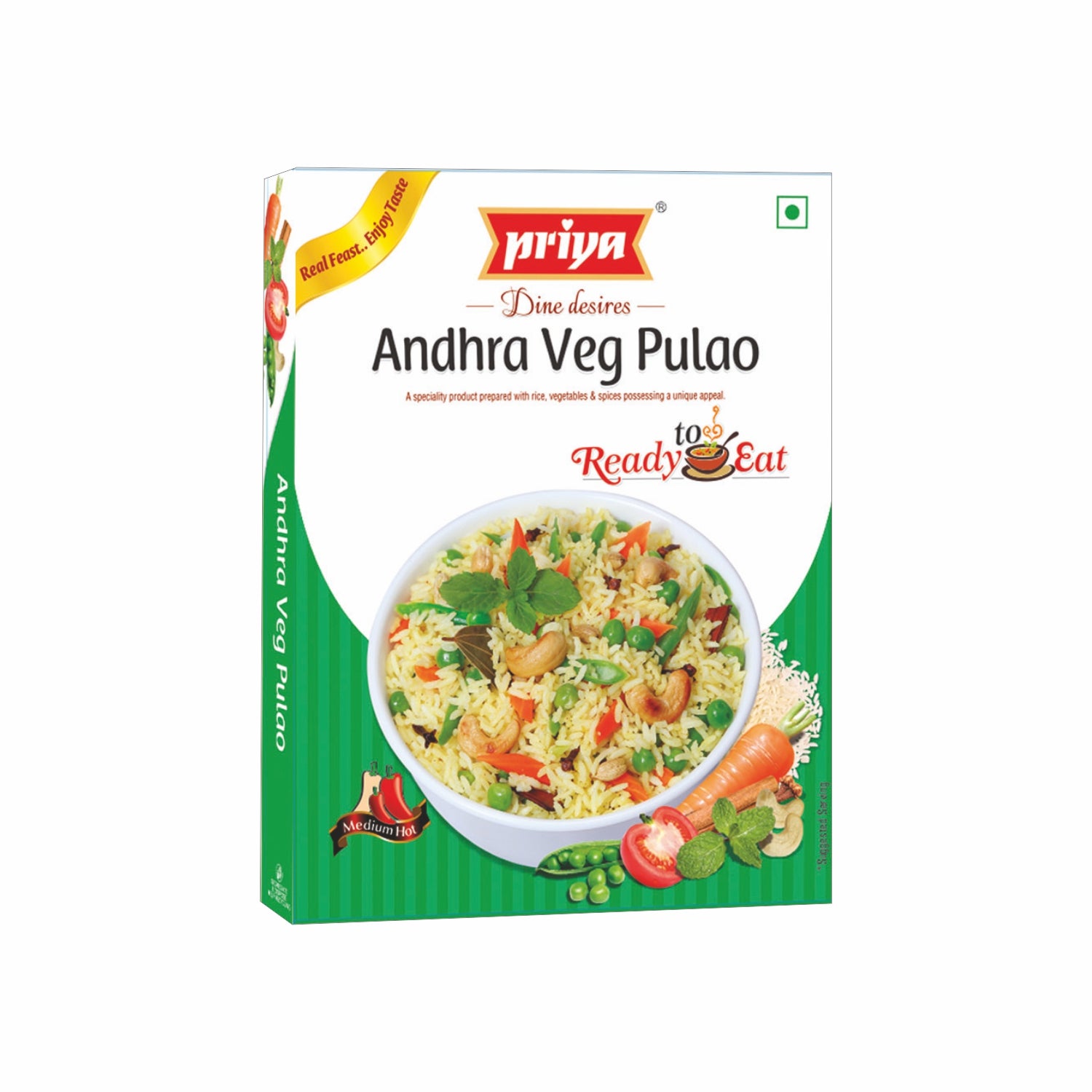 Ready To Eat Andhra Veg Pulao 275g