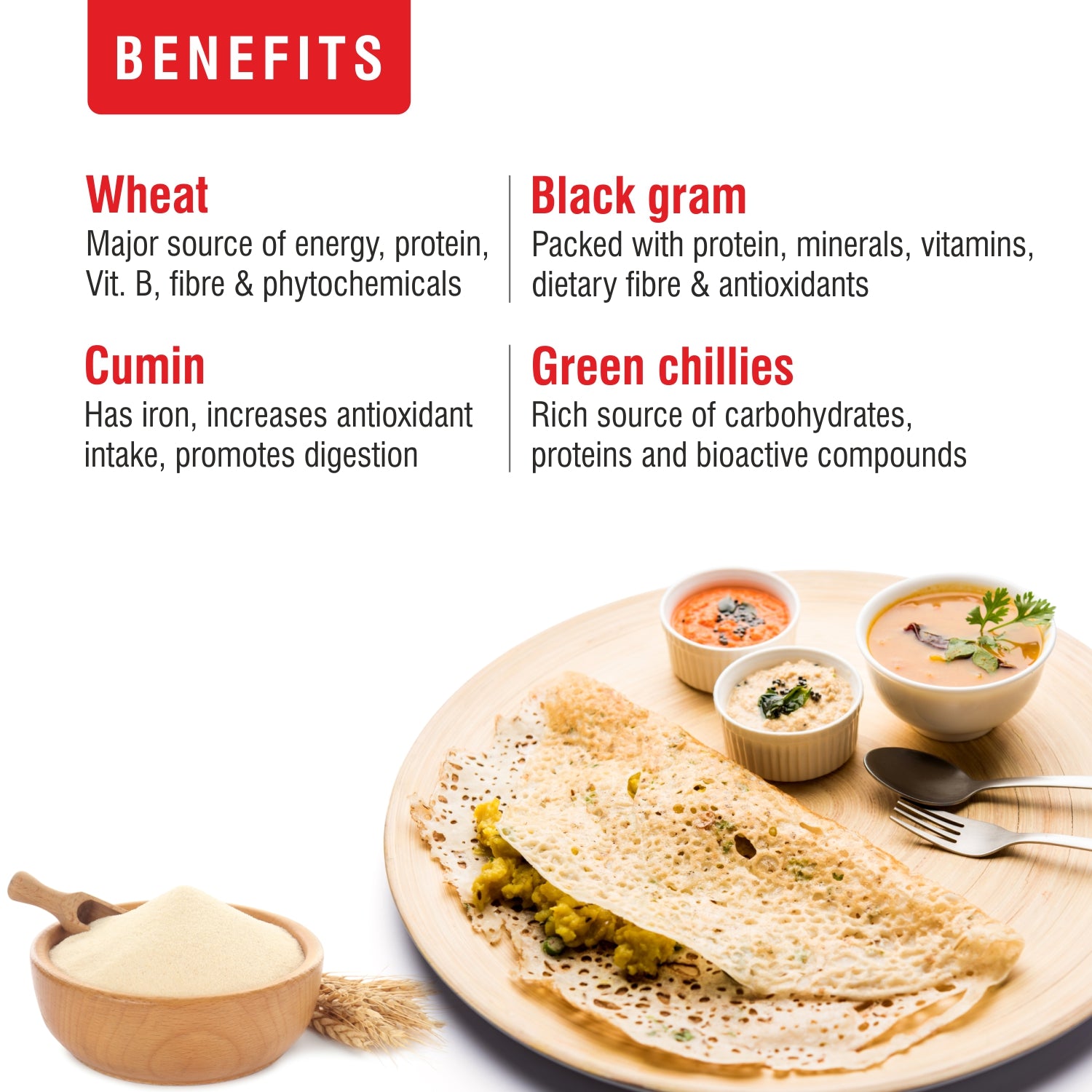 Instant Rava Dosa Mix - 200g