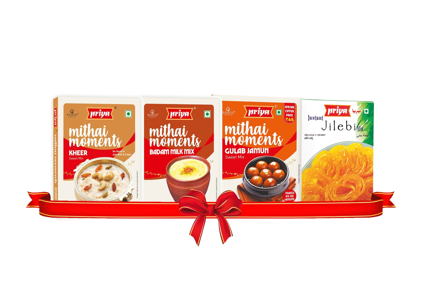 Instant Kheer, Badam Milk, Gulab Jamun Mix (1+1) ,Jilebi Mix Combo pack
