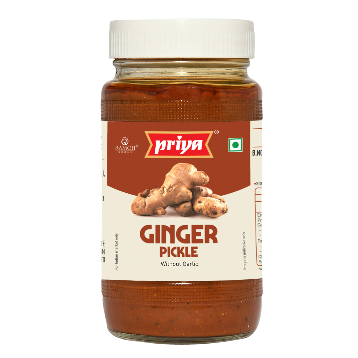 priya Ginger Pickle without garlic Online