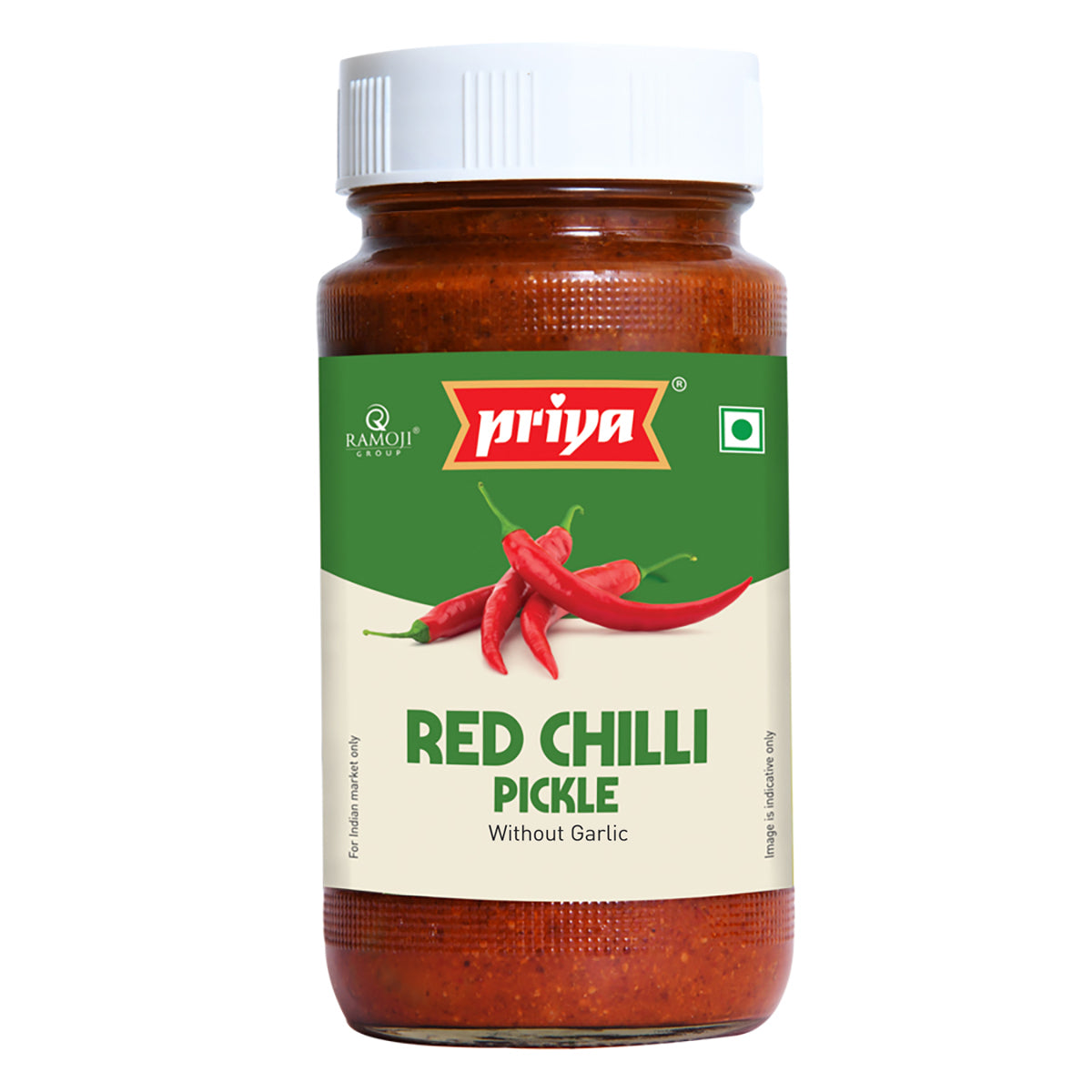 buy priya Red Chilli Pickle without garlic