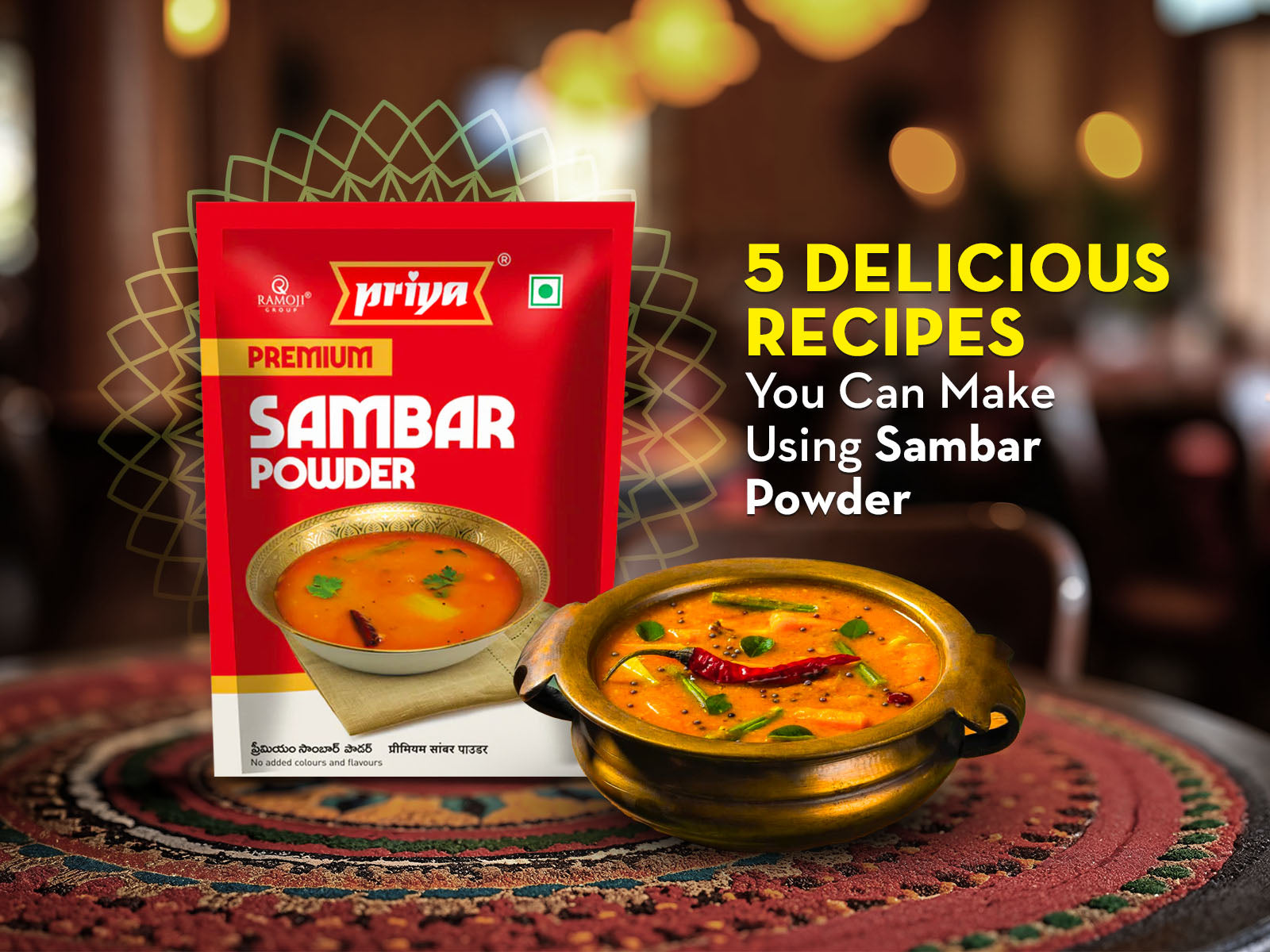 5 Delicious Recipes You Can Make Using Sambar Powder