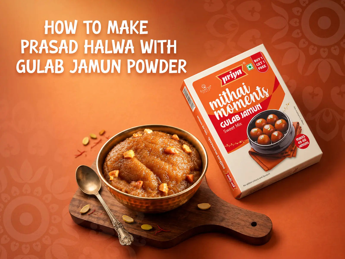 How to Make Prasad Halwa with Gulab Jamun Powder