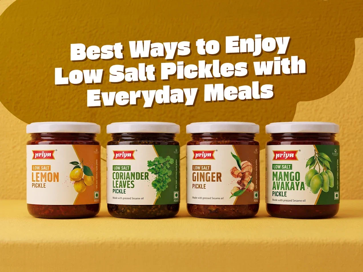 Best Ways to Enjoy Low Salt Pickles with Everyday Meals