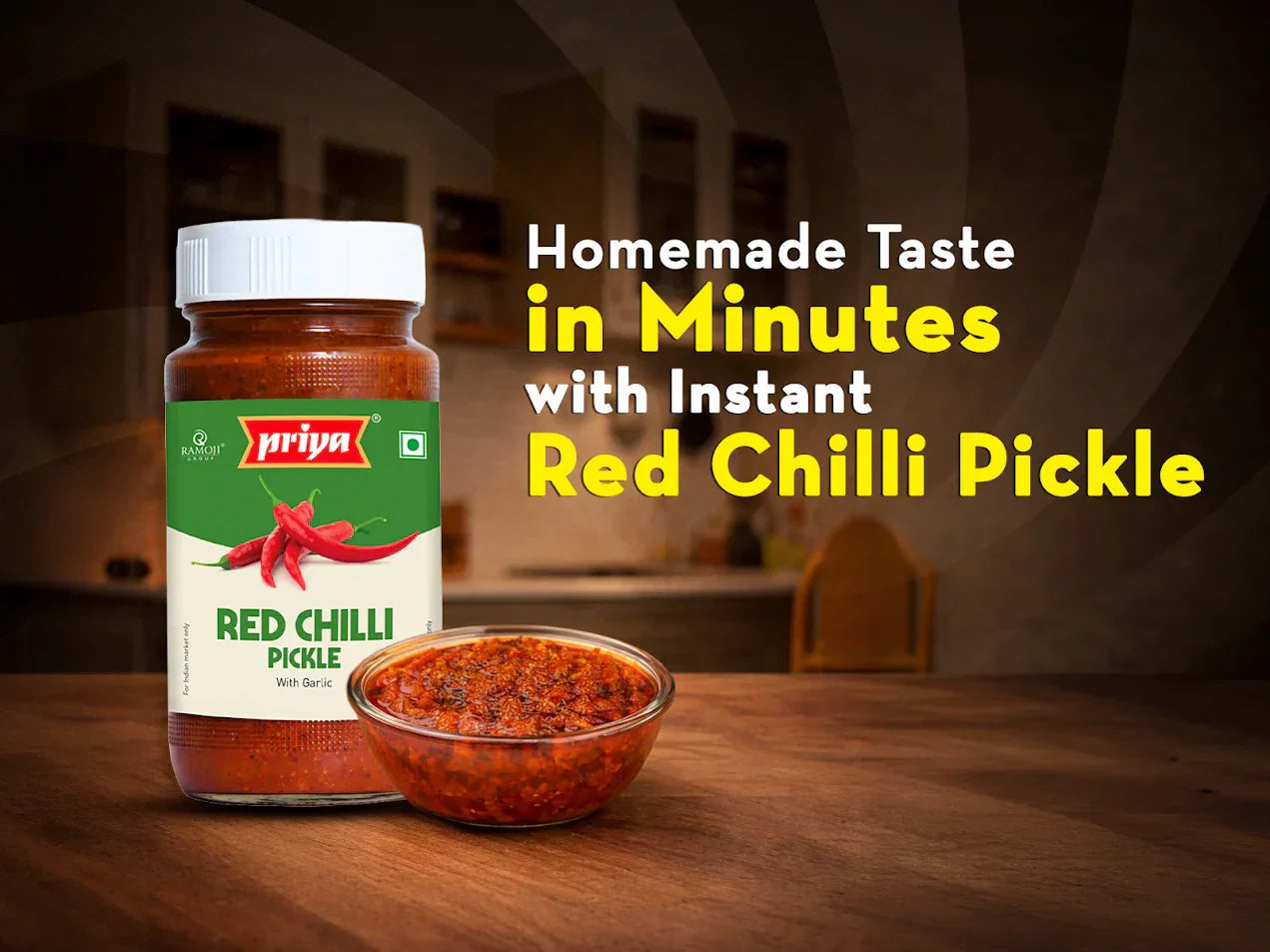 Homemade Taste in Minutes with Instant Red Chilli Pickle
