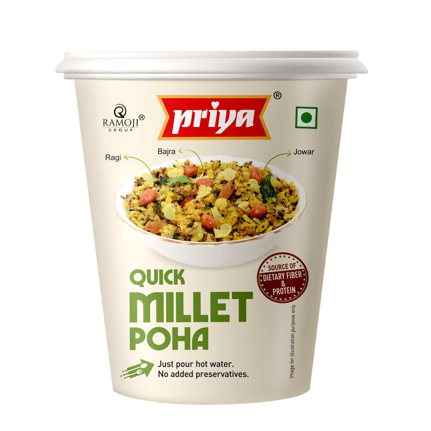 Quick Millet Poha (Cup Pack) 80g