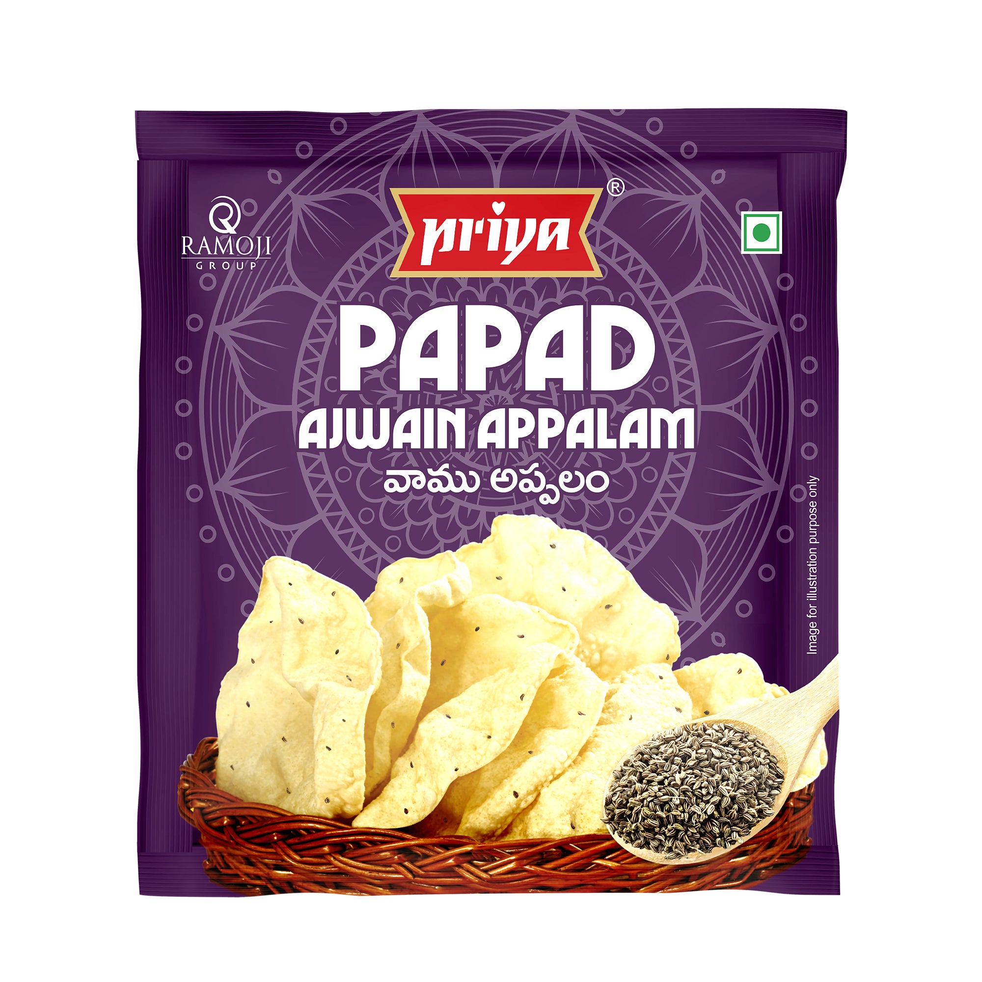 Priya Papad Ajwain Appalam 100g