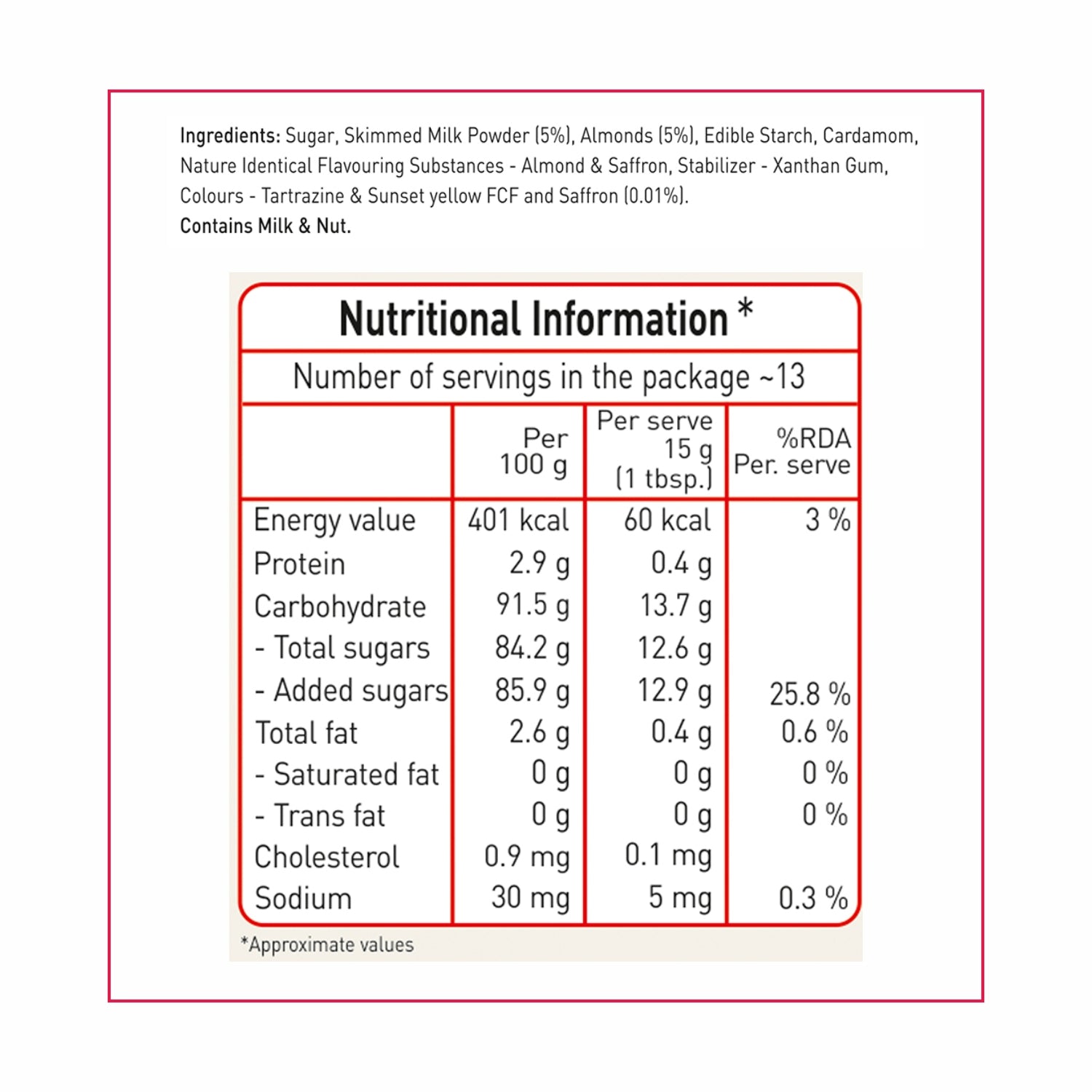 Instant Badam Milk Mix - 200g