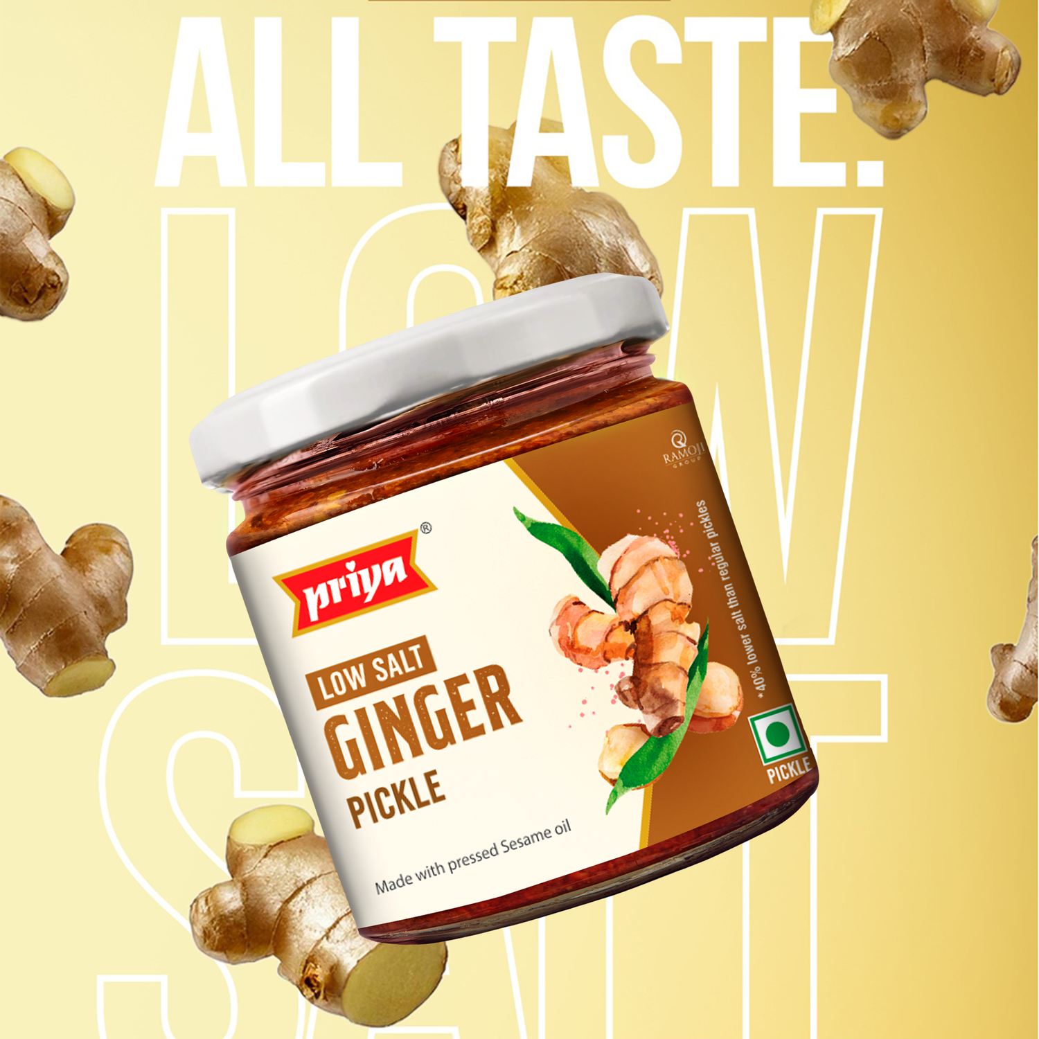Low Salt Ginger Pickle 200g