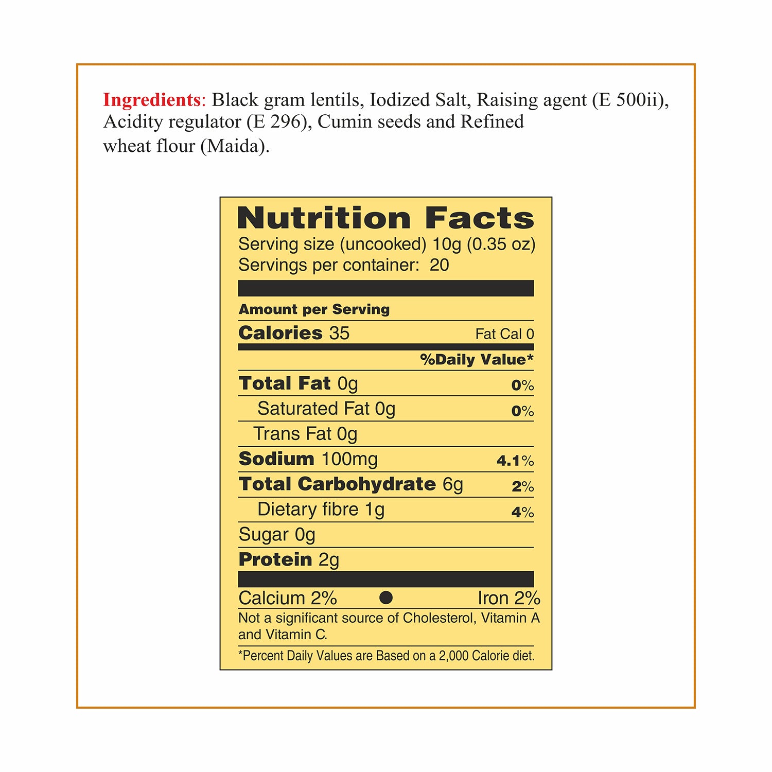 Instant Dahi Vada Mix - 200g