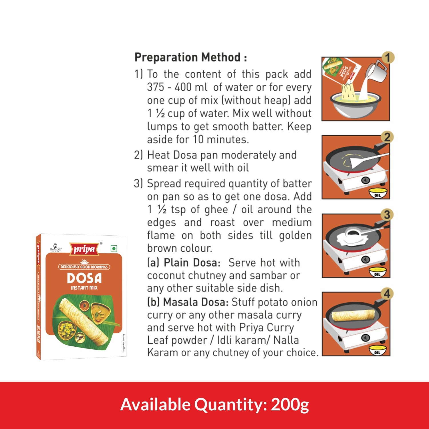 Instant Dosa Mix - 200g