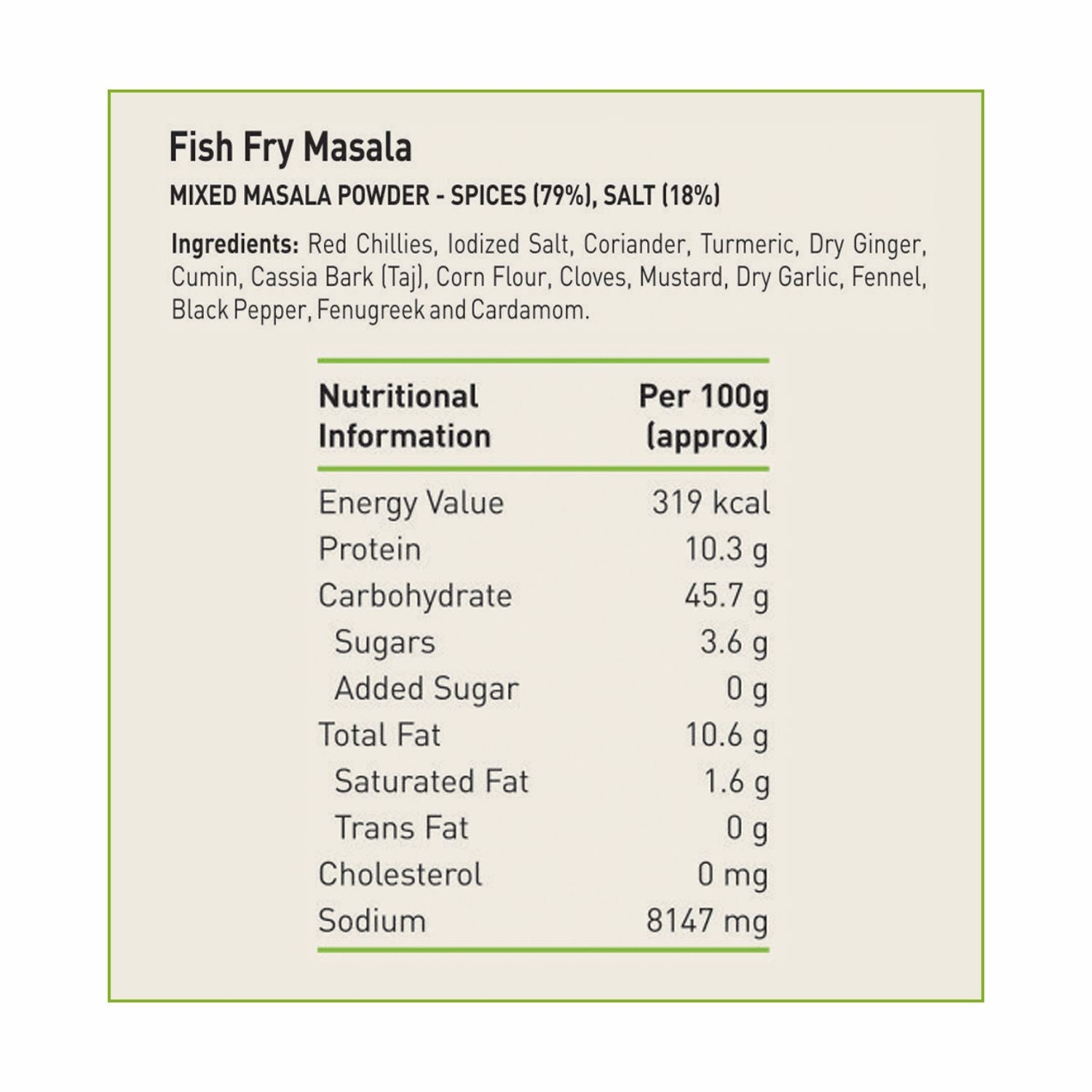 Fish Fry Masala 50g