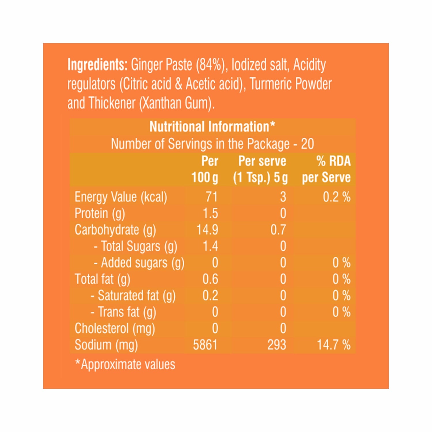 Ginger Paste 100g(Pack of 2)