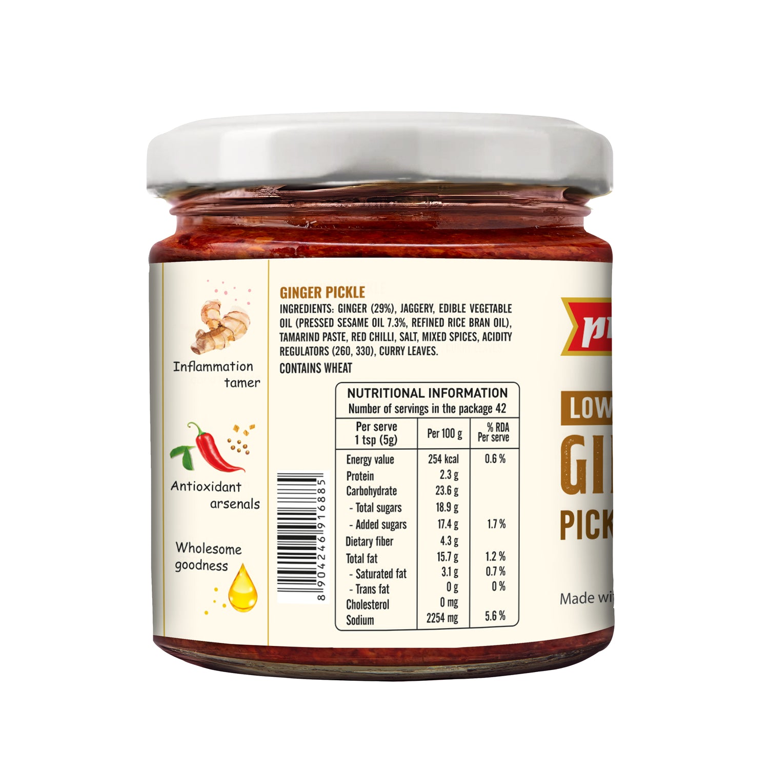 Low Salt Ginger Pickle 200g