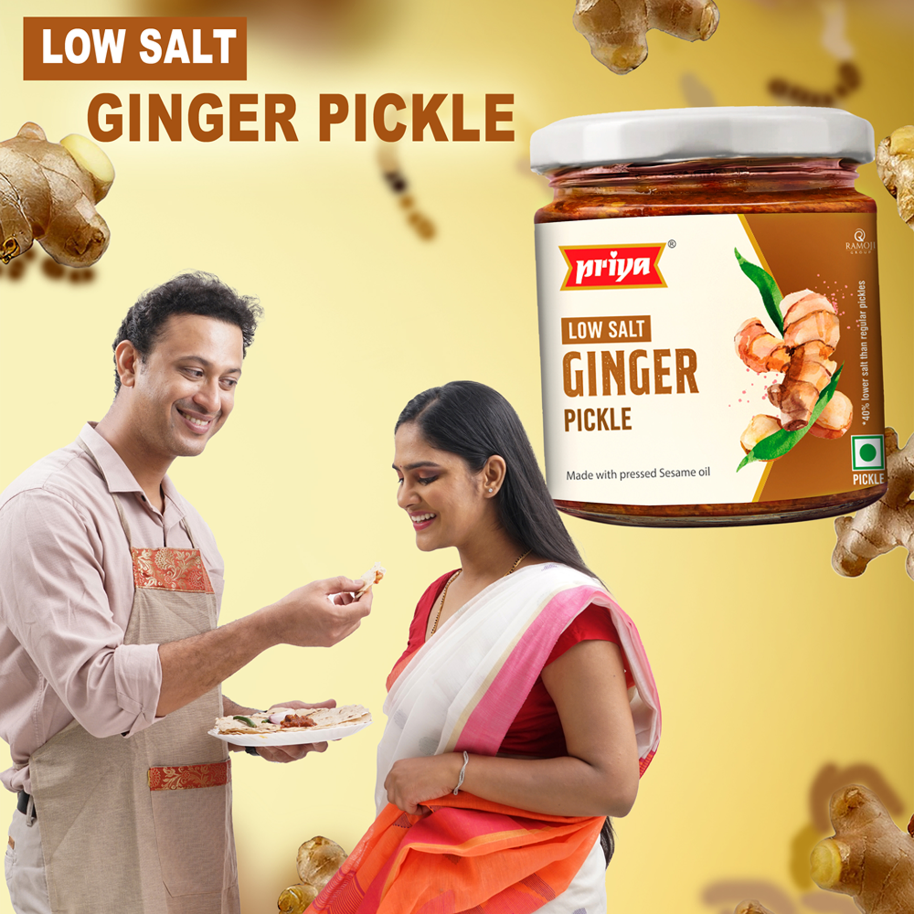 Low Salt Ginger Pickle 200g