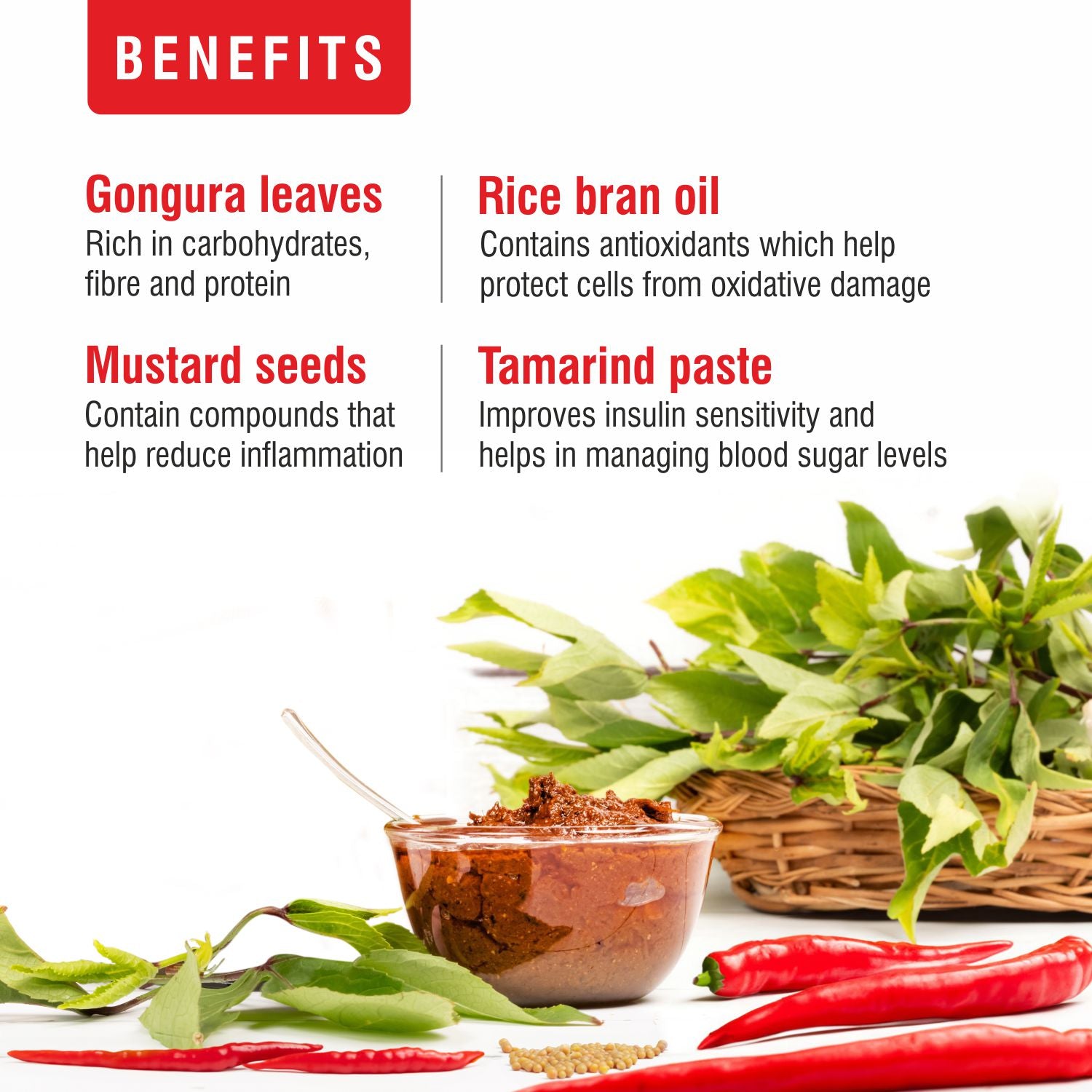 Gongura Red Chilli Pickle Without Garlic 300g