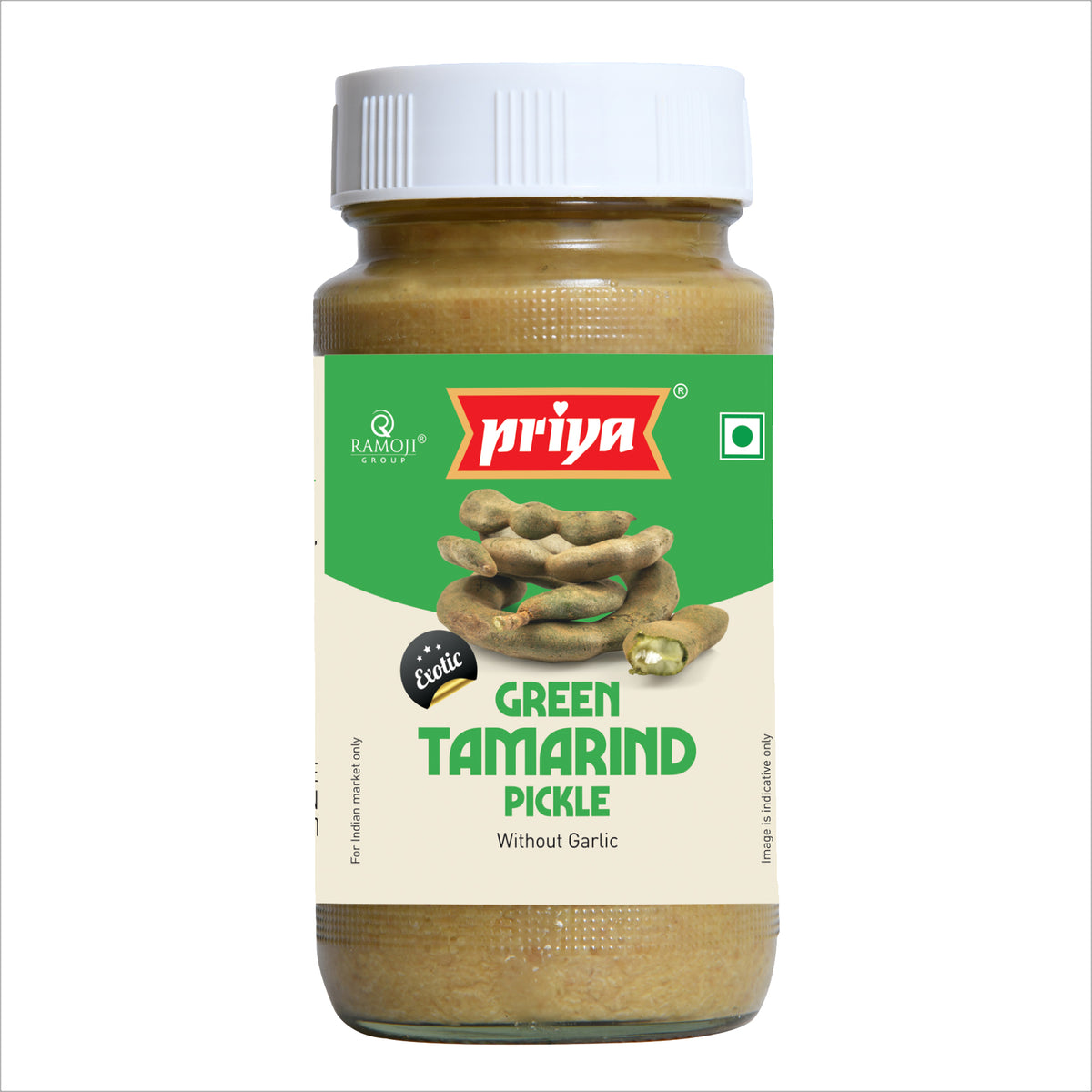Green Tamarind Pickle Without Garlic 300g