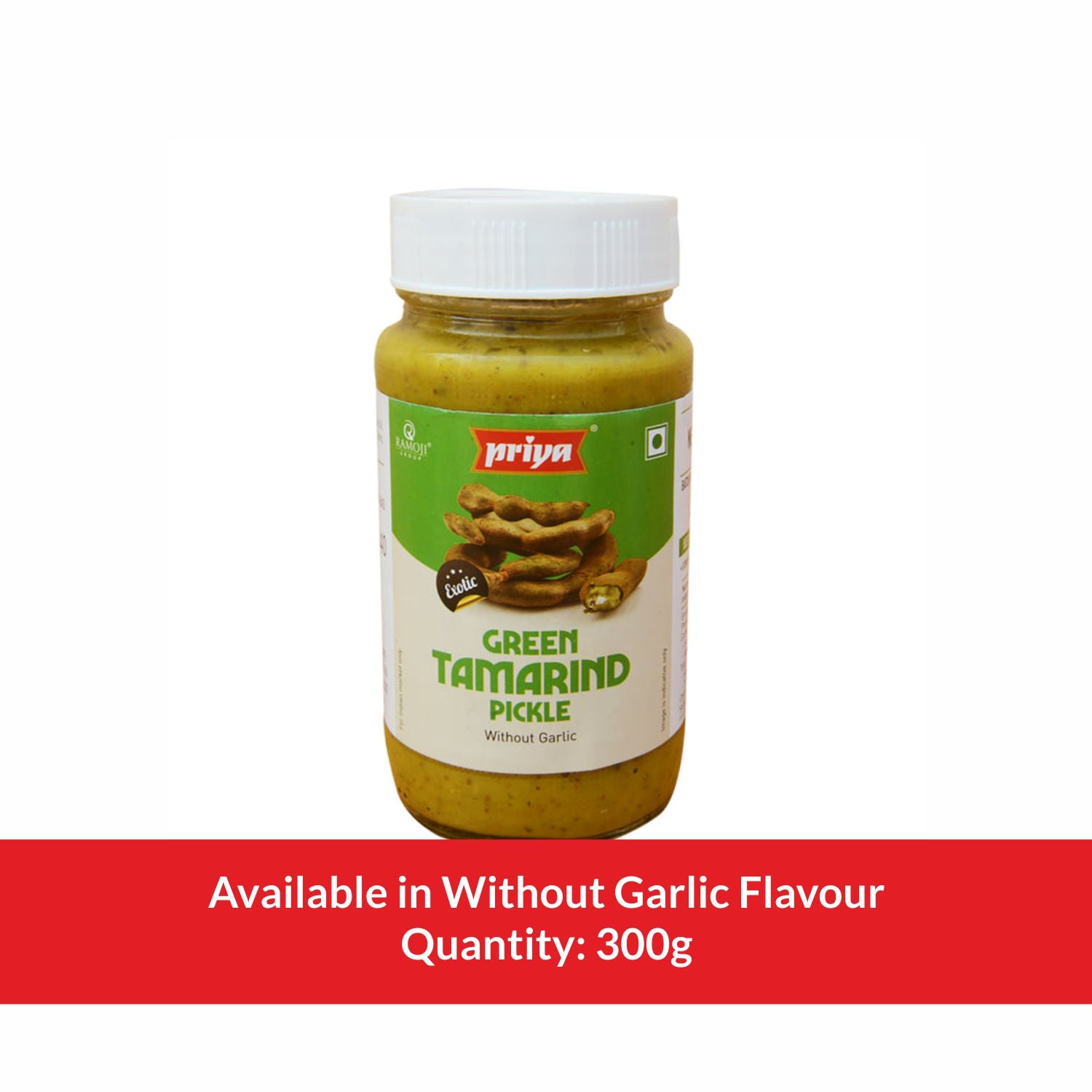 Green Tamarind Pickle Without Garlic 300g