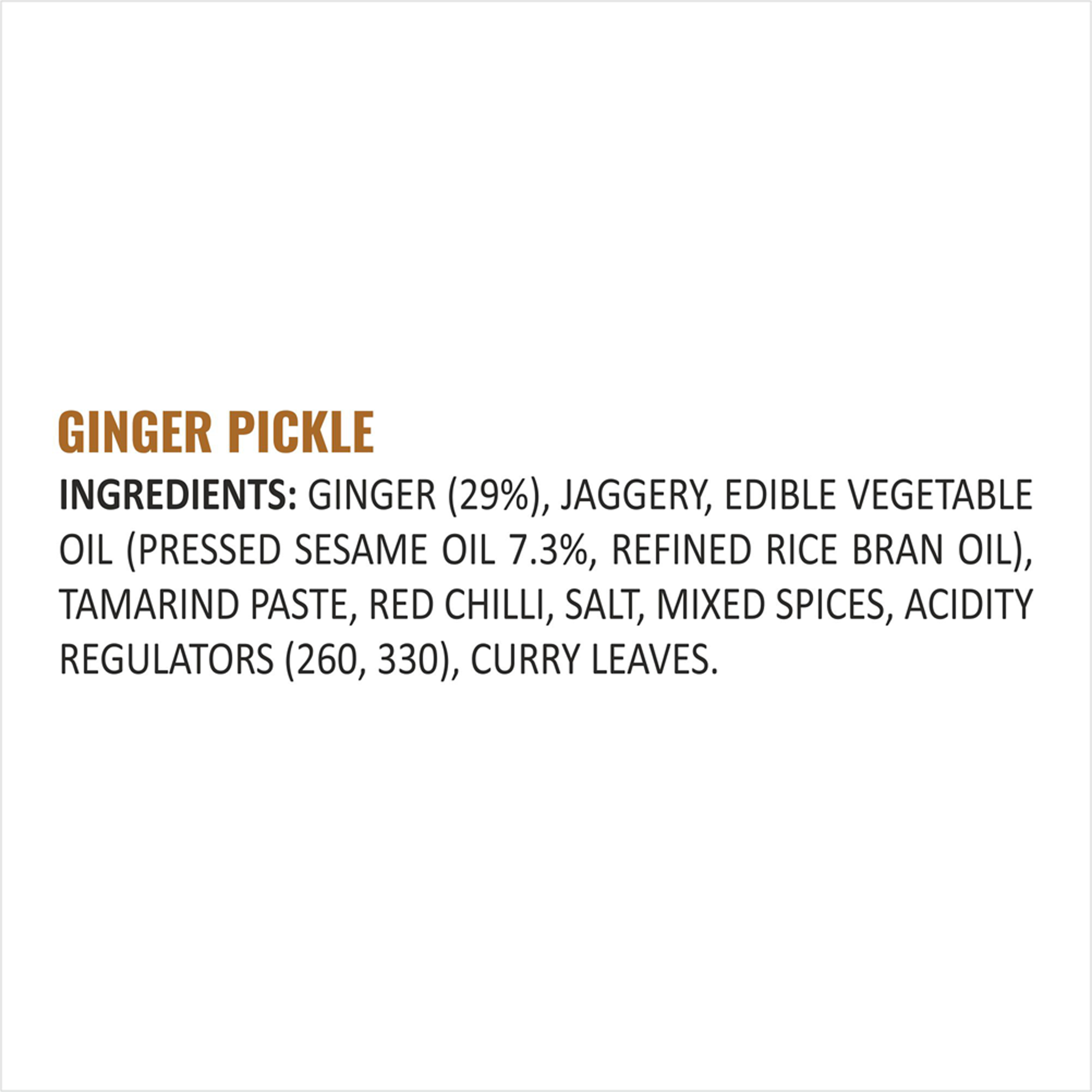 Low Salt Ginger Pickle 200g