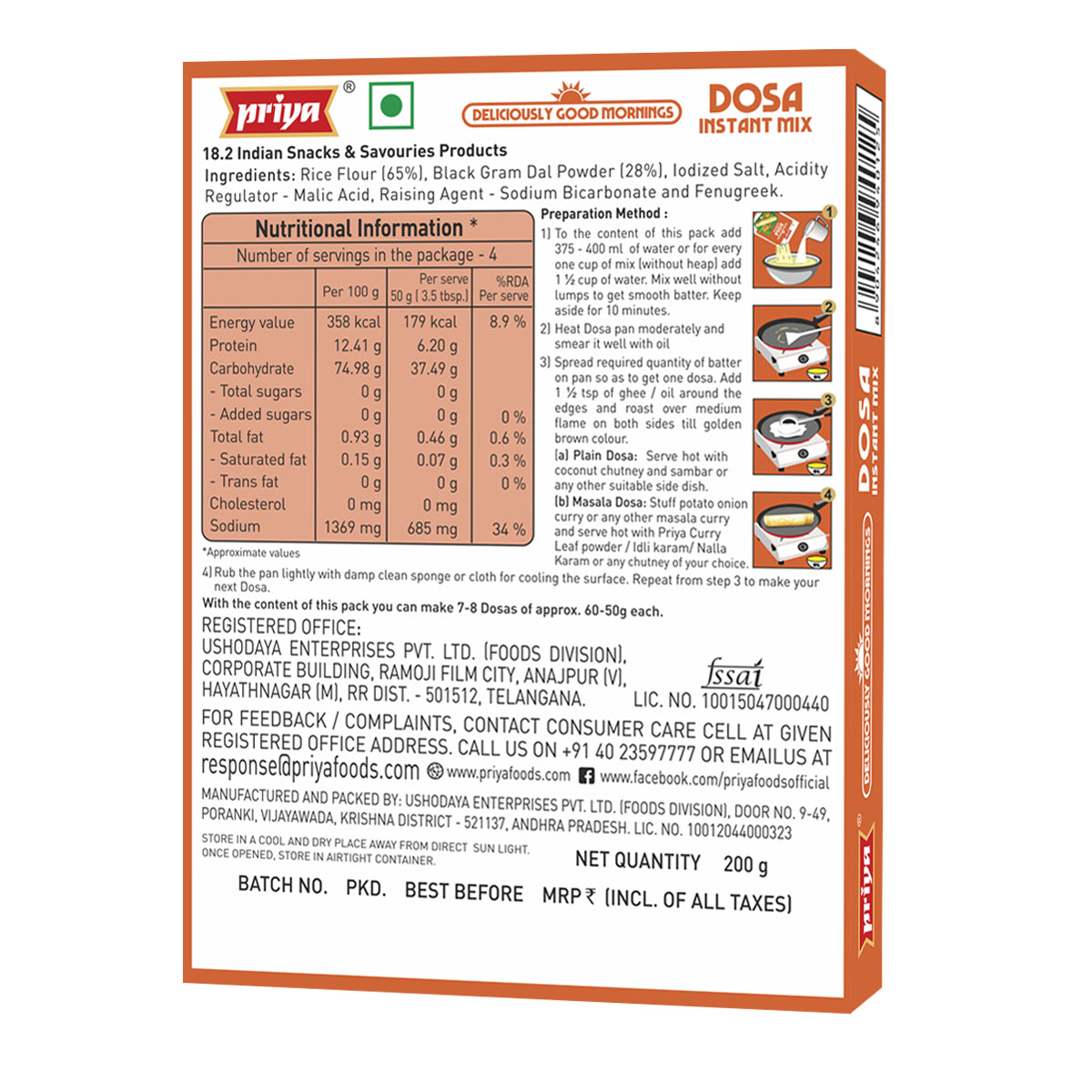 Instant Dosa Mix - 200g