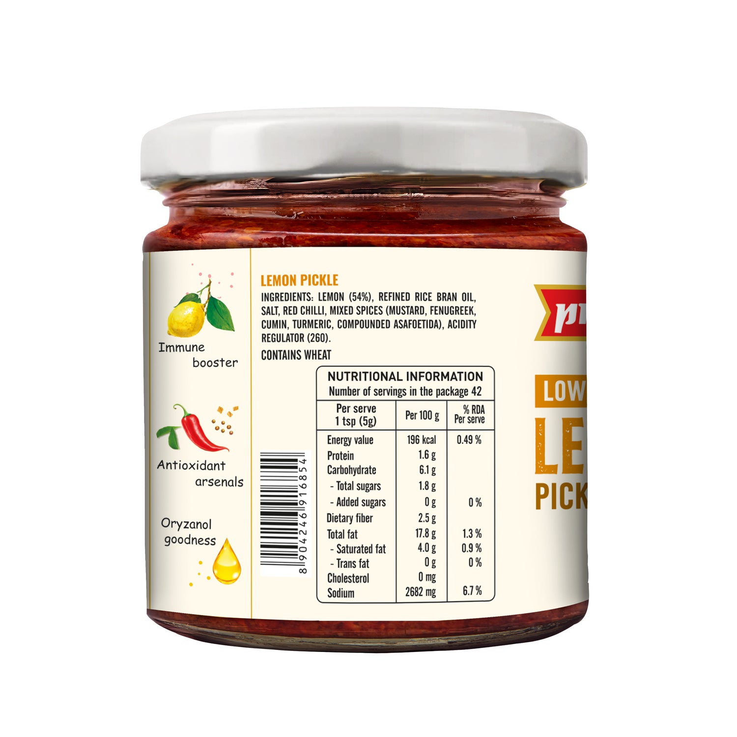Low Salt Lemon Pickle 200g