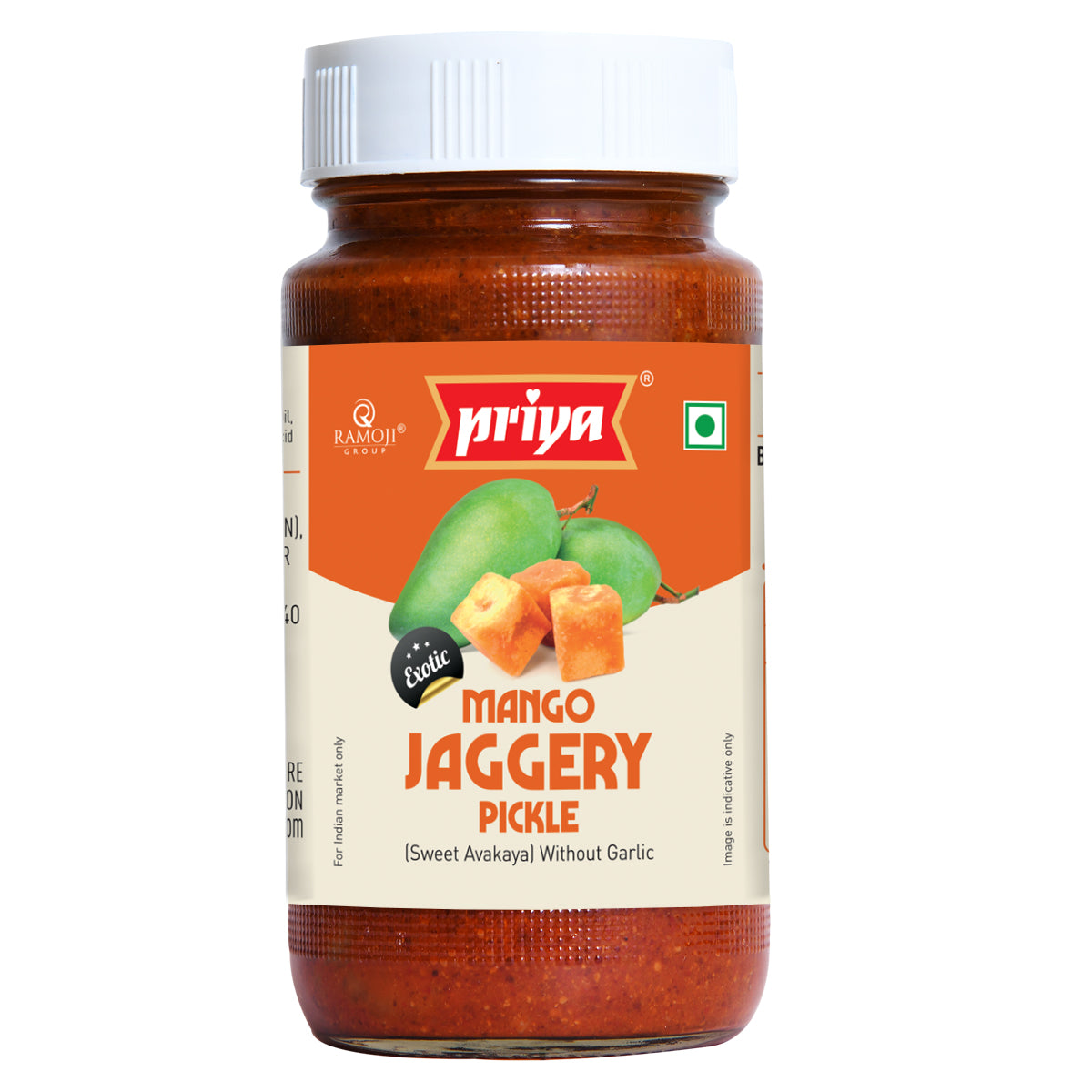 Jaggery Mango Pickle (Without Garlic)