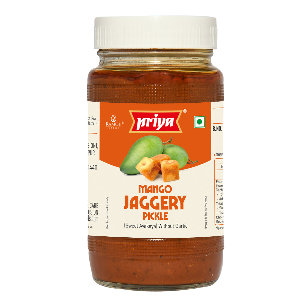 Jaggery Mango Pickle (Without Garlic)