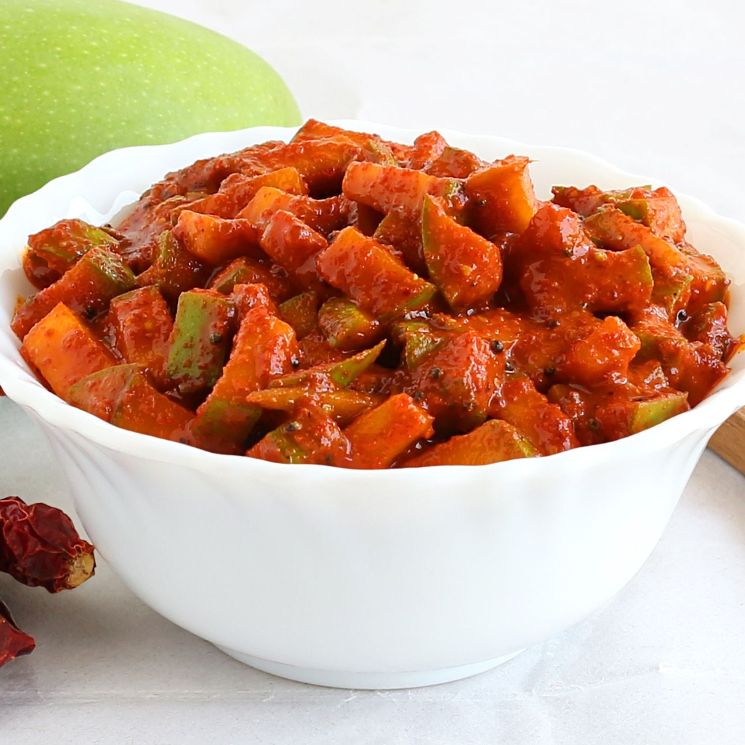 Jaggery Mango Pickle (Without Garlic)