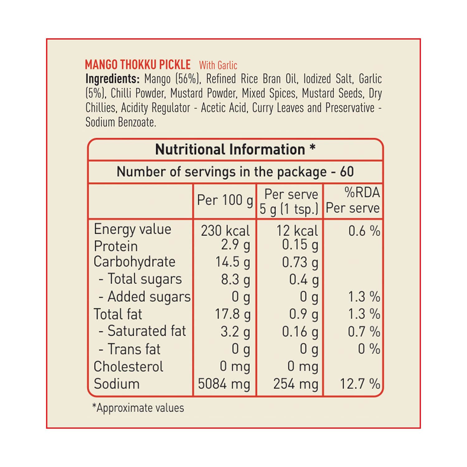 ingredients