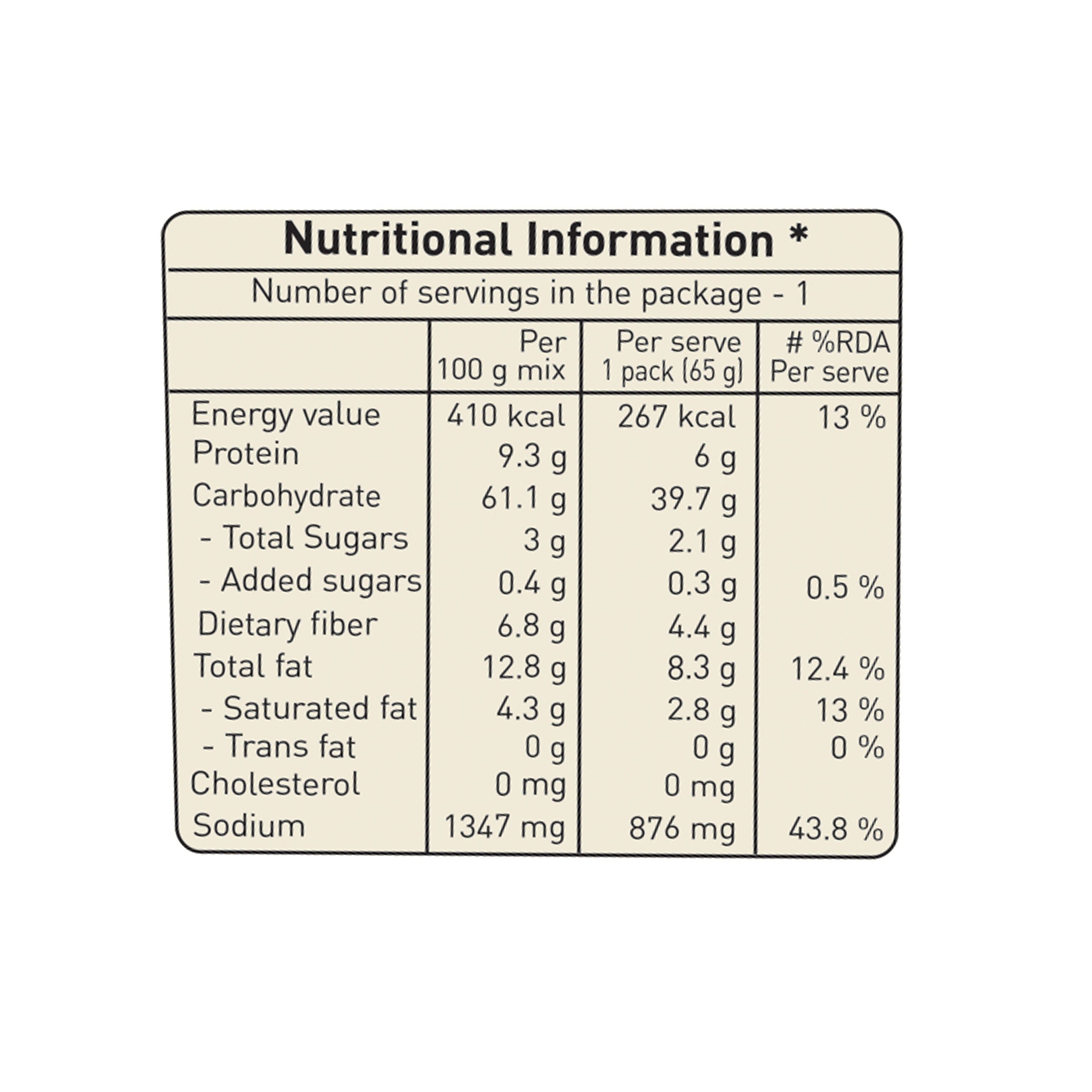 Quick Millet Upma (Cup Pack) 65g