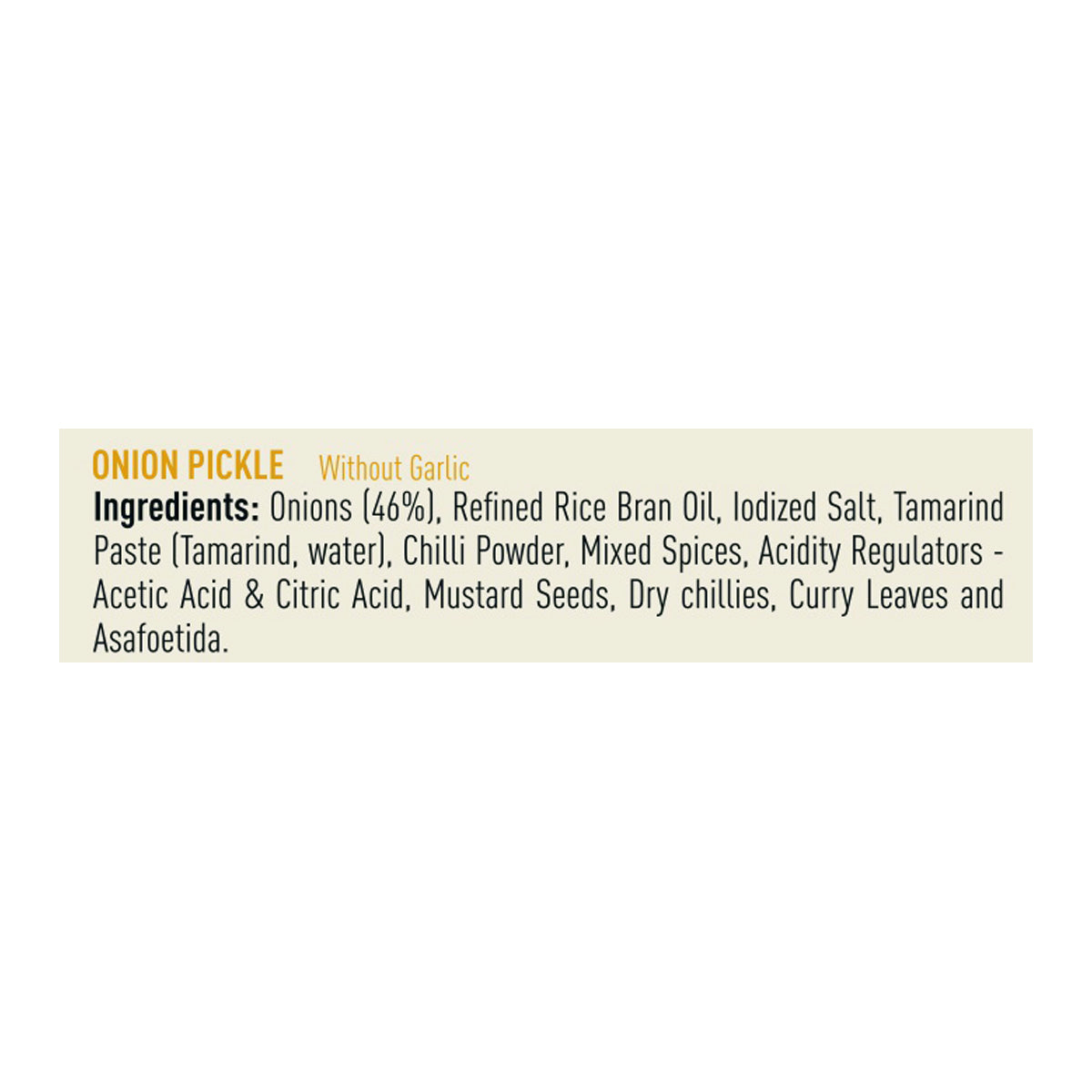 Onion Pickle Without Garlic 300g