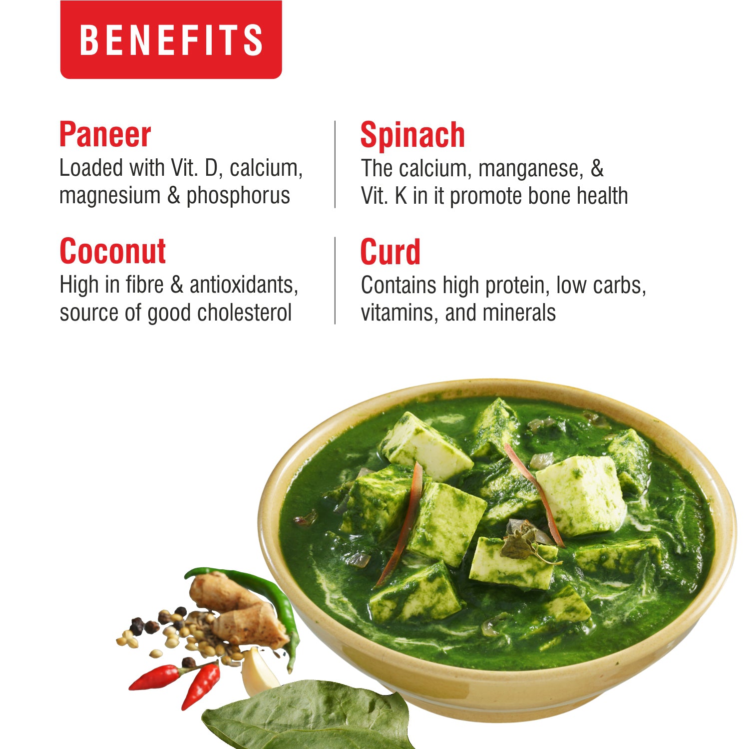 Ready To Eat Palak Paneer 300g