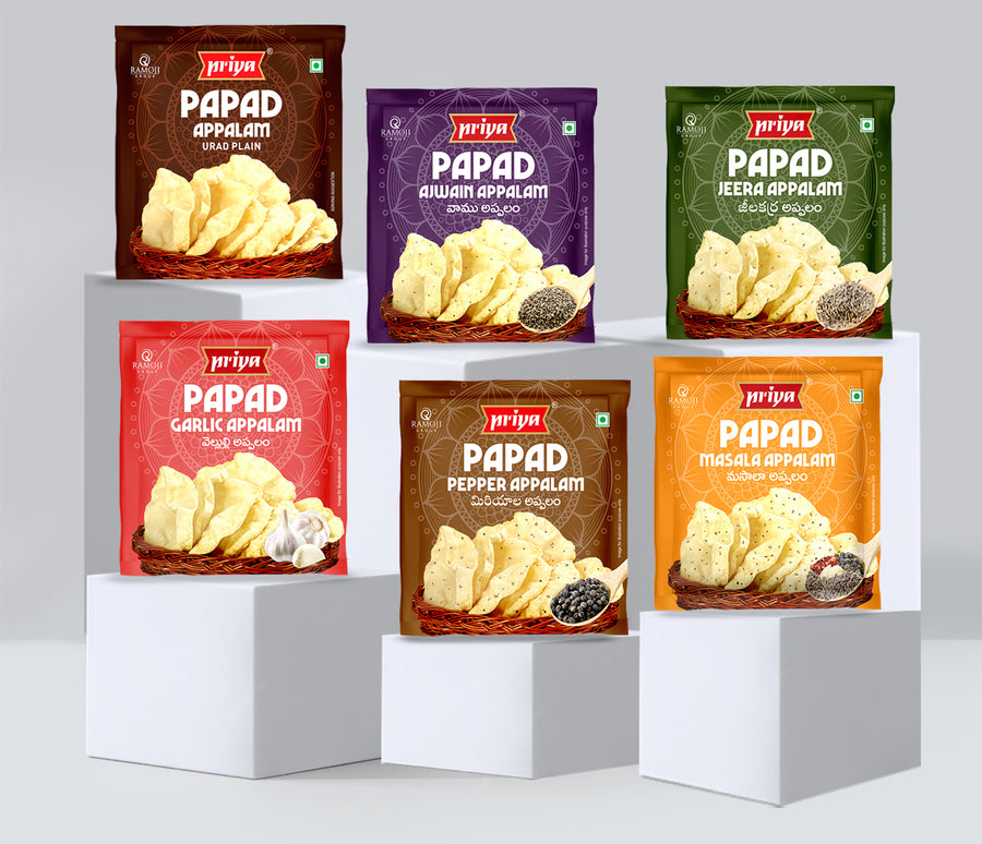 Priya Papad Combo Pack 6 – Priya Foods
