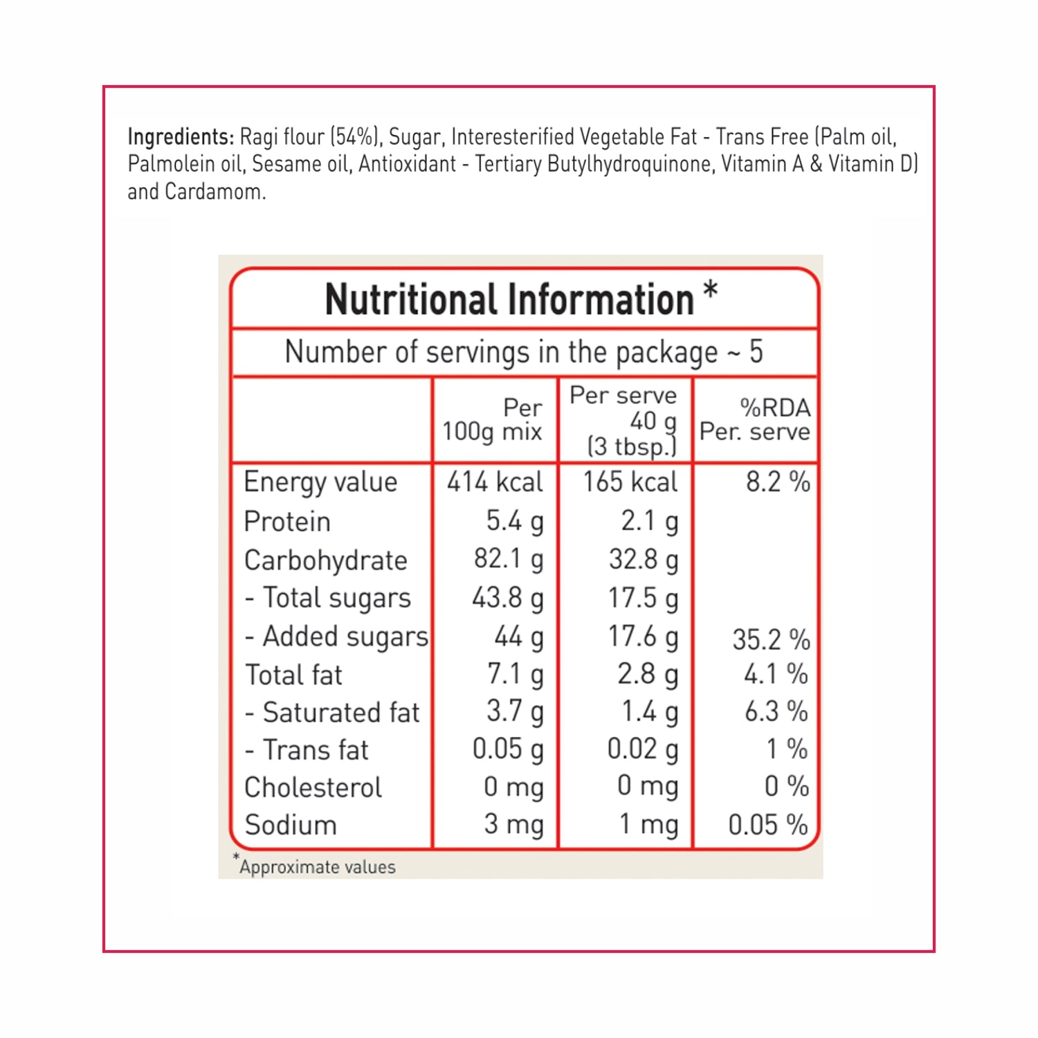 Instant Ragi Laddu Mix-200g