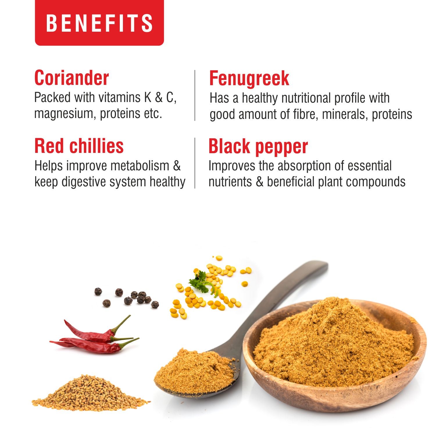 Spicy Sambar Masala 50g