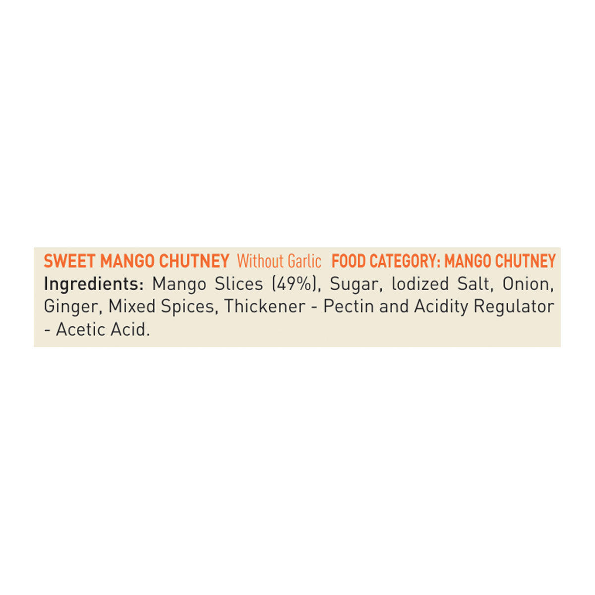 Sweet Mango Chutney 340g