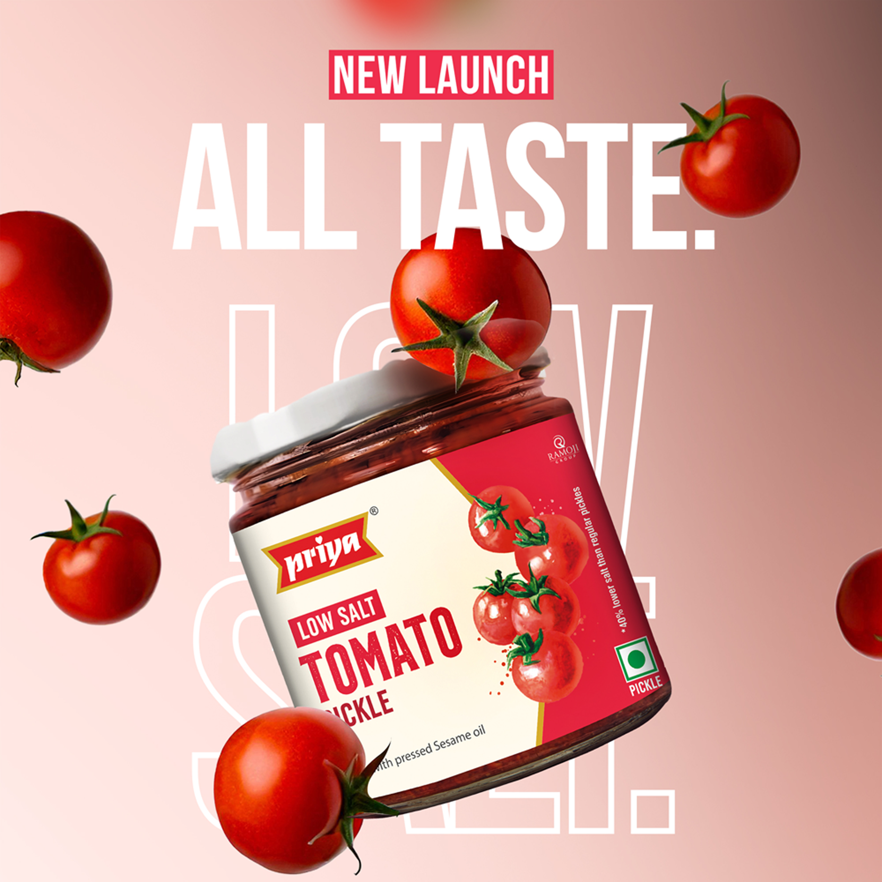Low Salt Tomato Pickle 200g