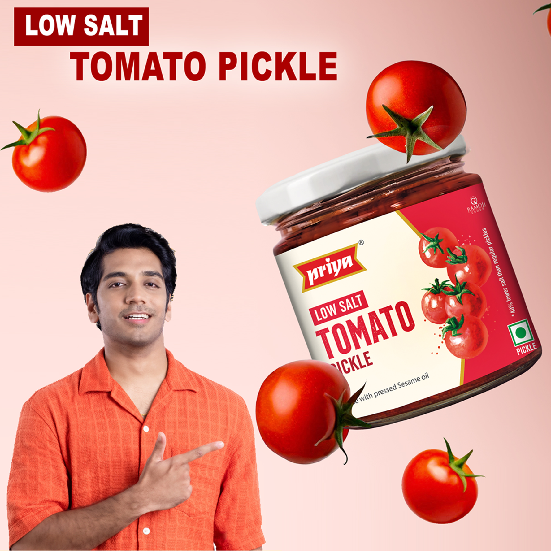 Low Salt Tomato Pickle 200g