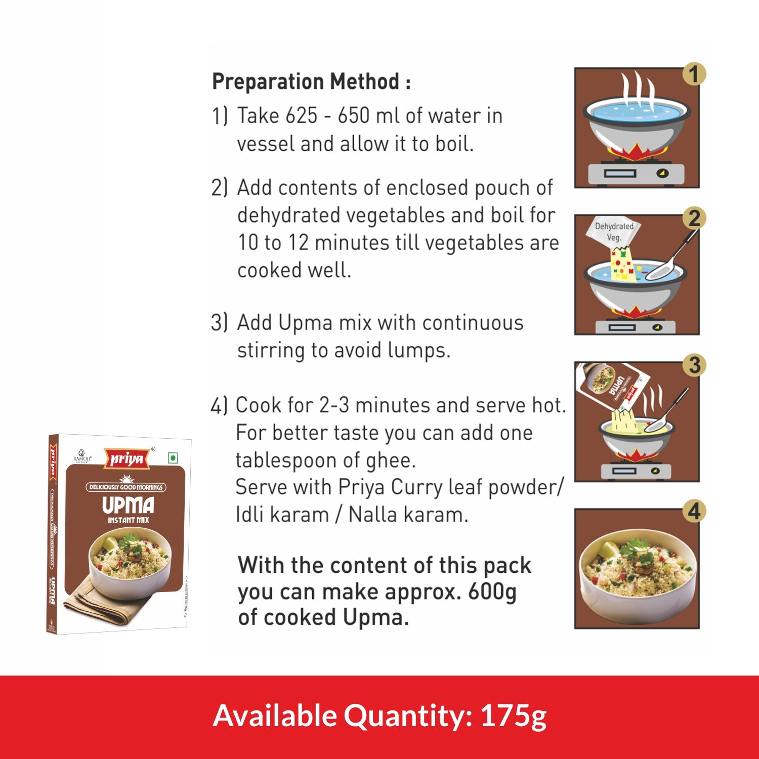 Instant Upma mix - 175g