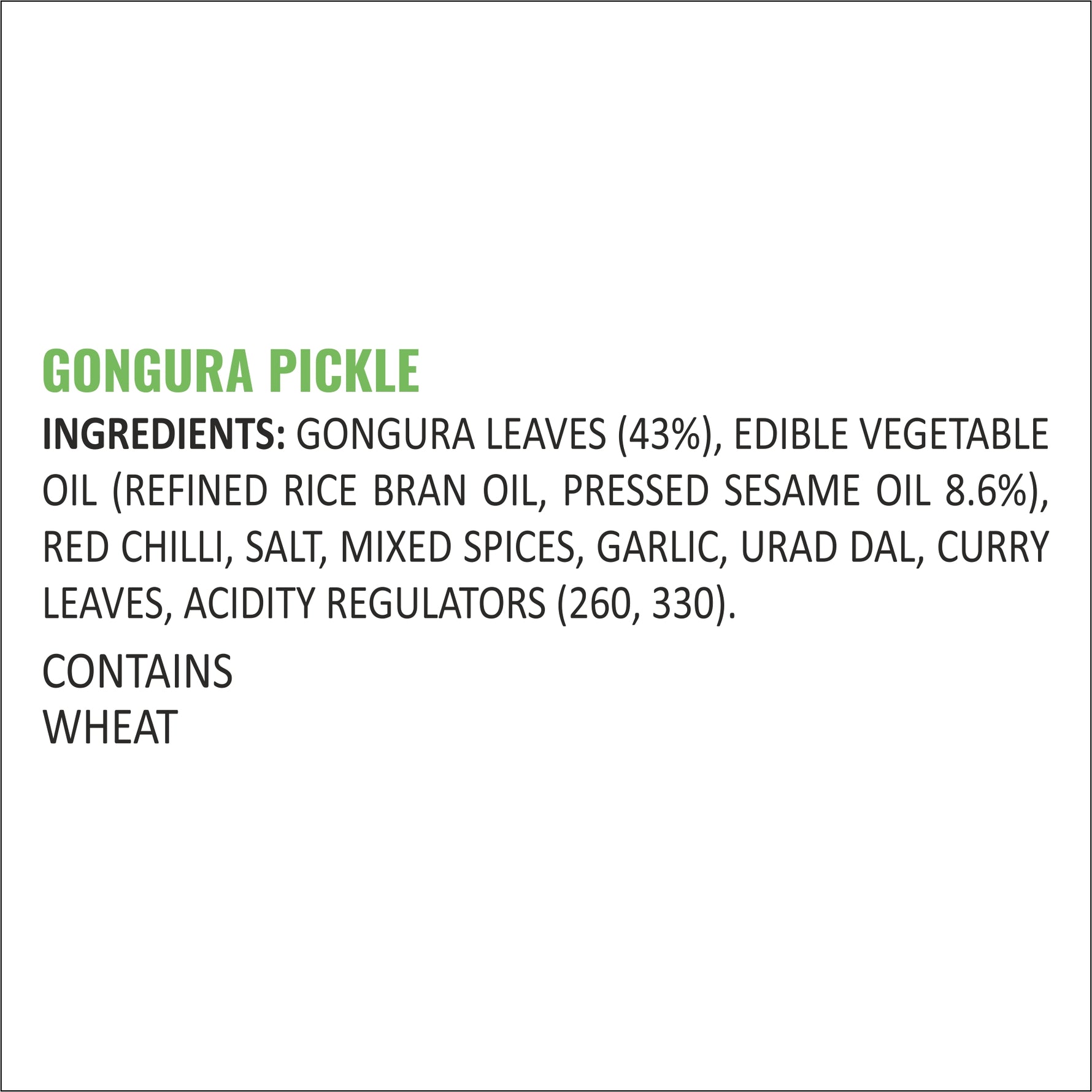 Low Salt Gongura Pickle 190g