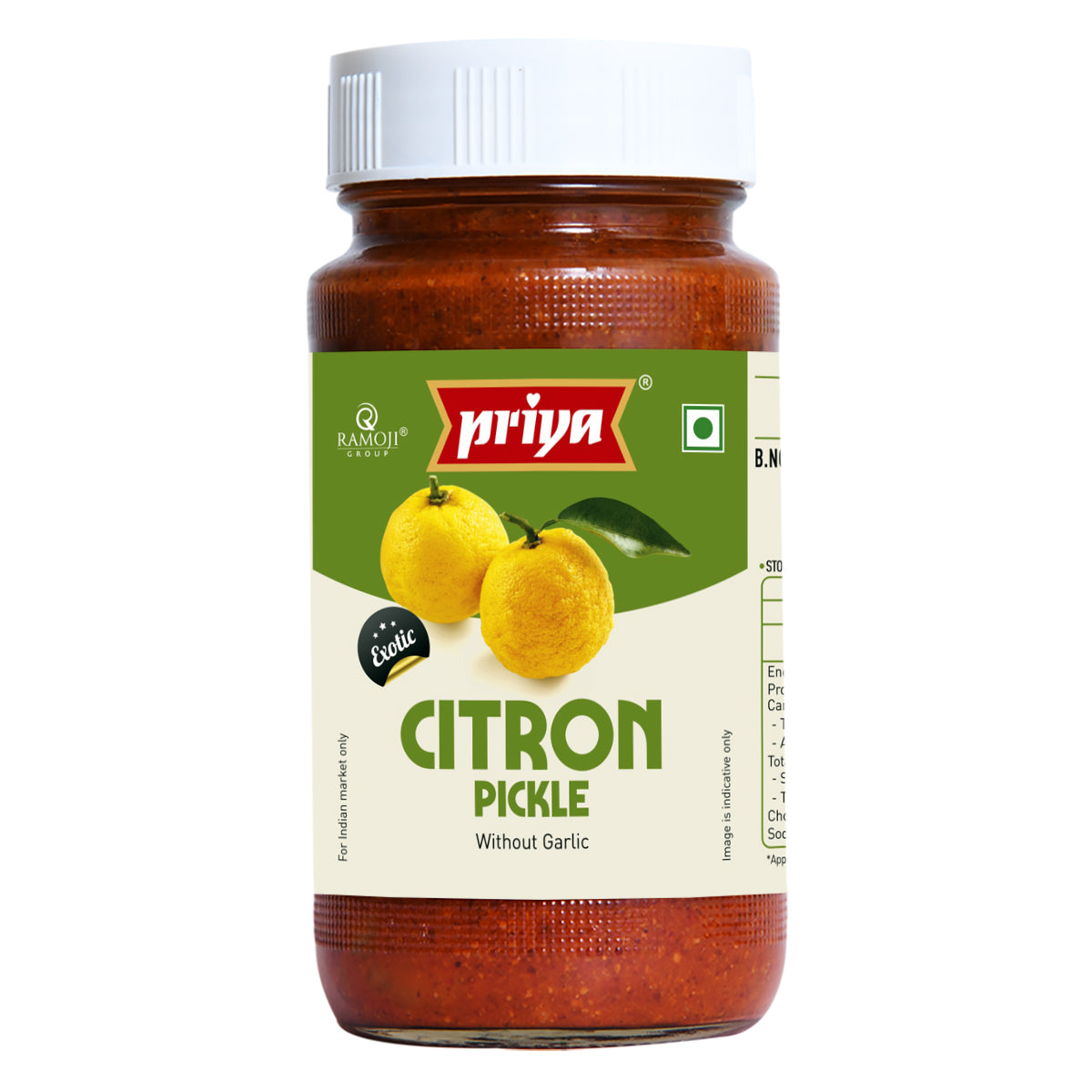 Pickle - Citron (Without Garlic) 300 g Bottle