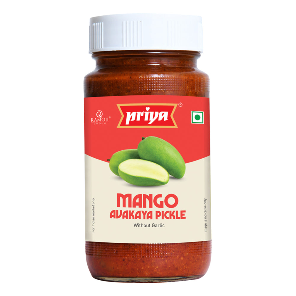 buy priya Mango Avakaya Pickle without garlic 
