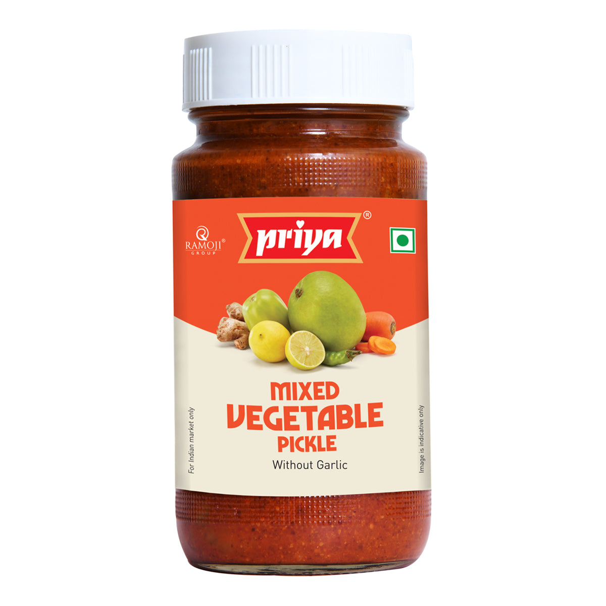 Buy priya Mixed Vegetable Pickle without garlic 