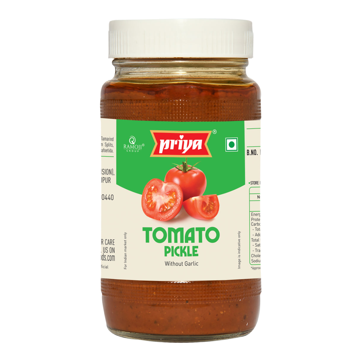 tomato pickle without garlic  500g