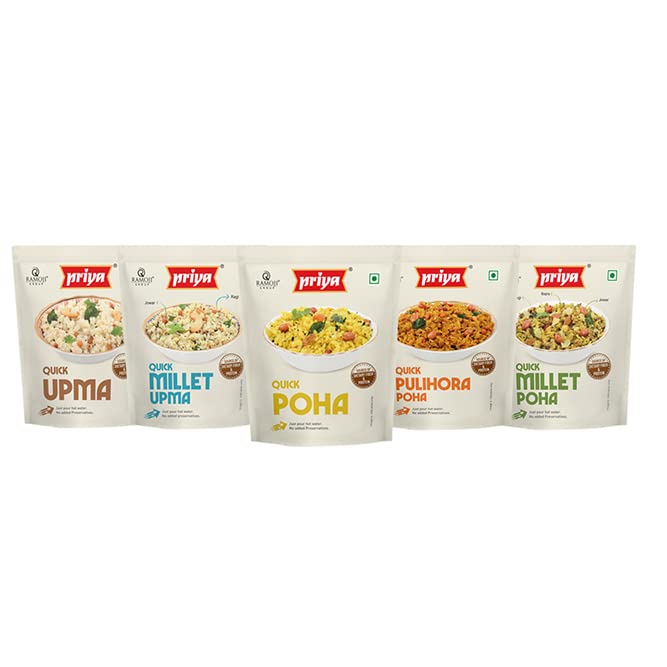 Priya Quick Foods Combo Pack of 5, 280g